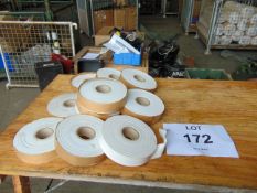 10 x Rolls of White Mine Tape