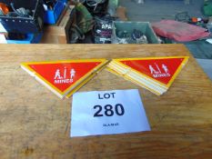 34 x New Unissued Minefield Warning Signs from MoD