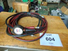 New Unissued Schrader Air Line Tyre Inflator