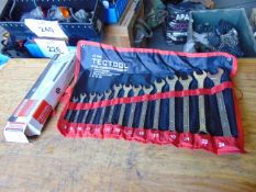 New Unused Techtool 14pcs Metric Combination Spanner Set