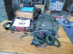 2 x Clansman Land Rover FFR Audio Bags c/w Head Sets Leads etc