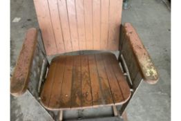 RARE ANTIQUE CINEMA SEAT VERY UNUSUAL.