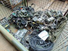 1 x Stillage of Clansman Radio Equipment Inc Headsets / Handsets, Transmitters, power boxes etc