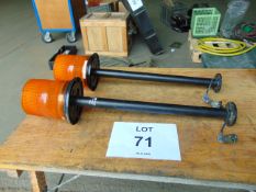 2 x New Unissued High Intensity Flashing Beacons 24v from MoD
