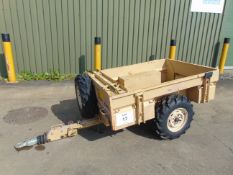 Logic SMT172B 2 wheel ATV Quad Bike Trailer with Drop Tailgate with cover