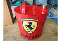 Ferrari Hand Painted 1 Gall Fuel/Oil Can with Brass Cap