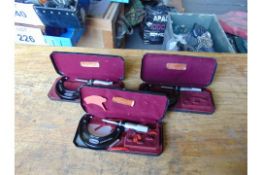 3 x Starrett Engineers Micrometres in Boxes