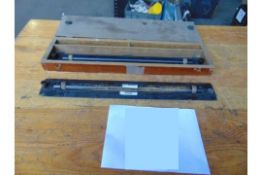 2 x Antique Parallel Navigation Rulers in Original Wooden Box