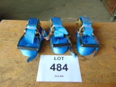 3 x New / Unused Transport Load Ratchets & Straps