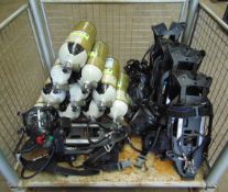 5 x Drager PSS 7000 Self Contained Breathing Apparatus w/ 10 x Drager 300 Bar Air Cylinders