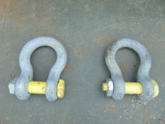 2 x 25 ton Lifting Shackles
