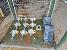 9 x Auto Twist Lock Connectors, D Shackles, Wheel Chocks from MoD