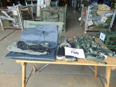 New Unissued Loading ratchets and straps, Tarp Sheet, Bungee etc c/w Bag