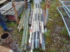 1 x Stillage of Surveyors Poles / Linesman Poles