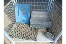 Stillage of Rubber Grip Mats, Tarps, Aluminium Tray etc.