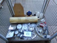 Stillage of Various Tools, Pressure Gauges, Adhesive Roll etc