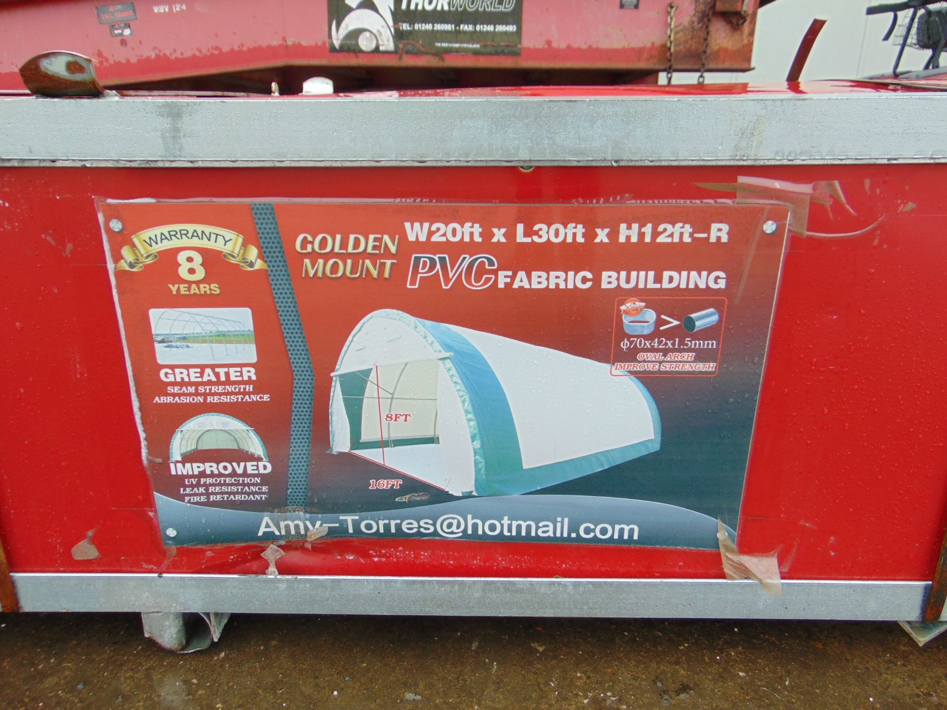Heavy-Duty Storage Shelter - W20' x L30' x H12' - Image 2 of 6
