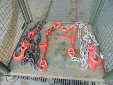 2 x New Unissued Heavy Duty Load Binders, Chains and Hooks from MoD
