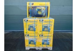 5 x New & Unissued Caterpillar RP2500 Industrial Petrol Generator Set