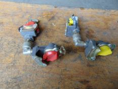 Unissued MoD Vehicle Air Line Palm Connectors 90 Degree Angle