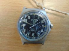 Rare CWC (Cabot Watch Co Switzerland) 0552 Royal Marines / Navy Issue FAT BOY Service Watch
