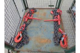 2 x Heavy Duty Load Binders, Chains and Hooks from MoD