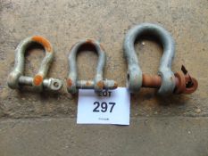 3 x Lifting Shackles