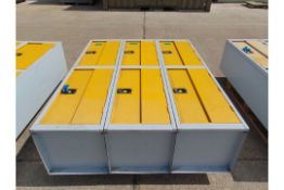 Personnel / Equipment Locker Unit - 6 Compartments