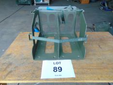 New Unissued Aluminium Double Jerry Can Mount c/w Straps
