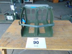 New Unissued Aluminium Double Jerry Can Mount c/w Straps