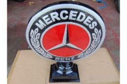 Large Mercedes Benz Cast Aluminium Adverting Sign