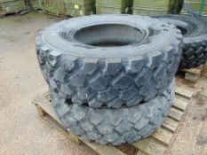 2 x Michelin 335 / 80 R20 XZL MPT Tyres - Unused