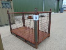 Heavy Duty MoD Steel Stacking Stillage with removeable side bars and corner posts.