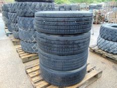 4 x Continental 285 / 70R 19.5 HTR Regional Traffic Tyres