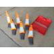 Set of 6 Fold-Down Warning Cones w/ Case - Image 1 of 6