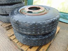 2 x Continental 12.00 R20 HSC Construction Tyres on 10 Stud Rims