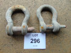 2 x 25 ton Lifting Shackles