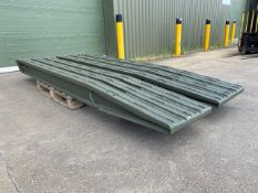 Heavy duty aluminium ramps, recently released from UK MoD, ideal for low loaders, loading ramps etc