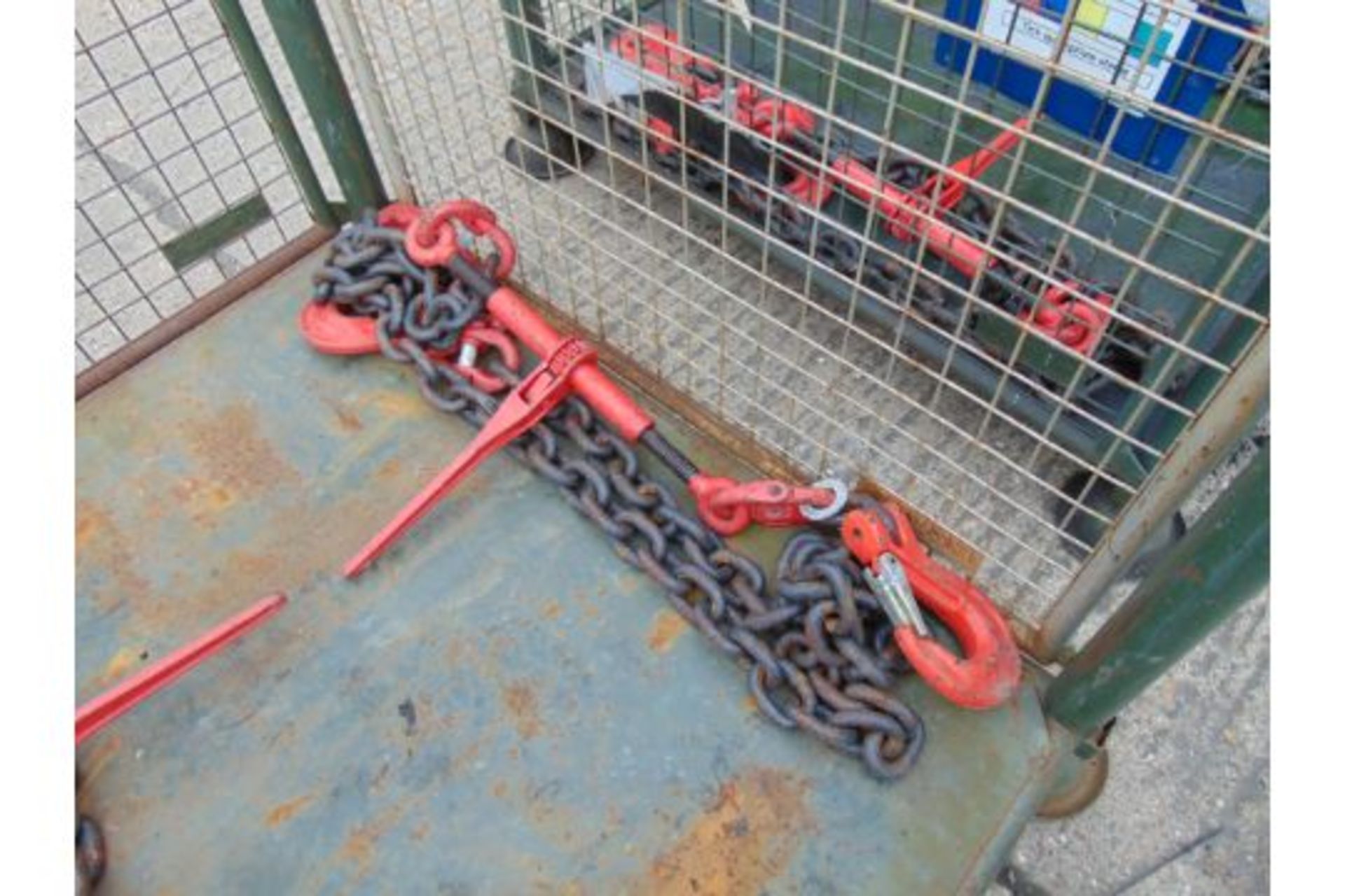 2 x Heavy Duty Load Binders, Chains and Hooks from MoD - Image 3 of 4