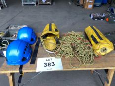2 x Petzl Vertex Vent Helmet & 2 x Rescue Rope c/w Bag