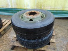 2 x Bridgestone / Goodyear - 285/17R 19.5 K Max T Tyres on 10 Stud Rims