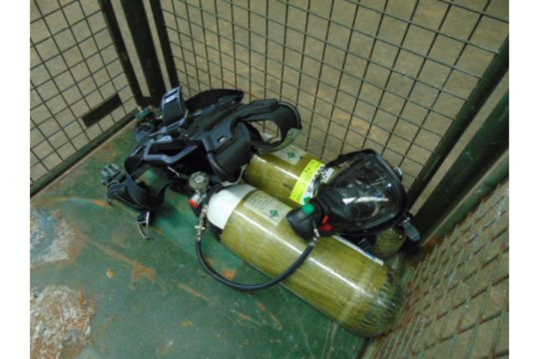 Drager PSS 7000 Self Contained Breathing Apparatus w/ 2 x Drager 300 Bar Air Cylinders - Image 21 of 21