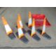 Set of 6 Fold-Down Warning Cones w/ Case - Image 2 of 6