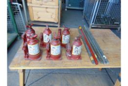 6 x Land Rover 2 Tonne Hydraulic Jacks