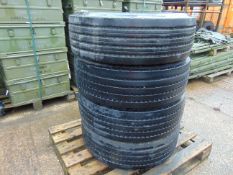 4 x Continental 285 / 70R 19.5 HTR Regional Traffic Tyres