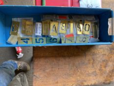 10 X SETS OF UNISSUED BRASS STENCILS