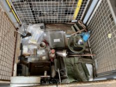 1 X STILLAGE OF TOOLS,TYRE LEVERS, JACKS ETC.