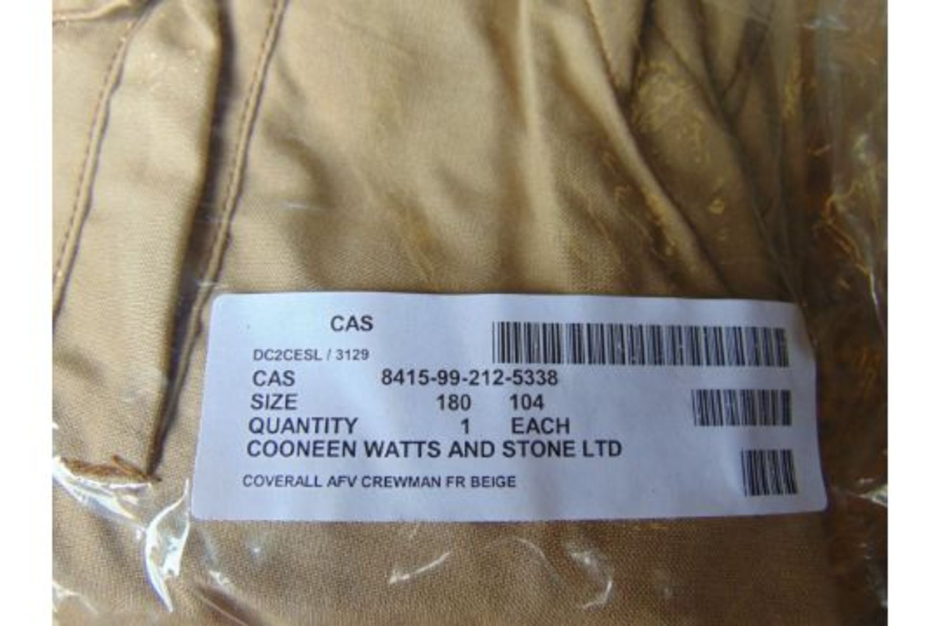 2 x New Unissued AFV Crew mans Coverall in Original Packing - Image 2 of 7
