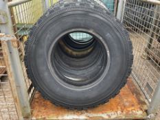 5 X GOODYEAR G90 7.50 R16 TYRES, 10 PLY RATING.