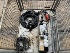 1 x Stillage of Generator cables, unused plugs and earth spikes...etc